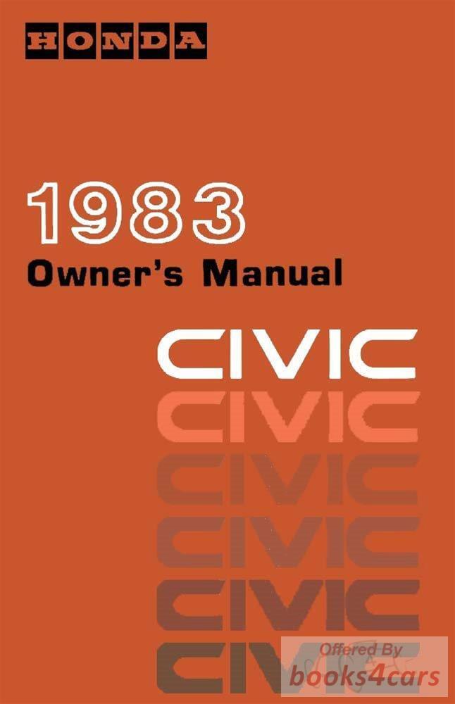view cover of 1983 Civic Owner's manual & warranty info.