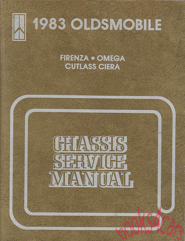 view cover of 1983 FWD Factory Shop Service Repair Manual by Oldsmobile for Firenza Omega Cutlass Ciera