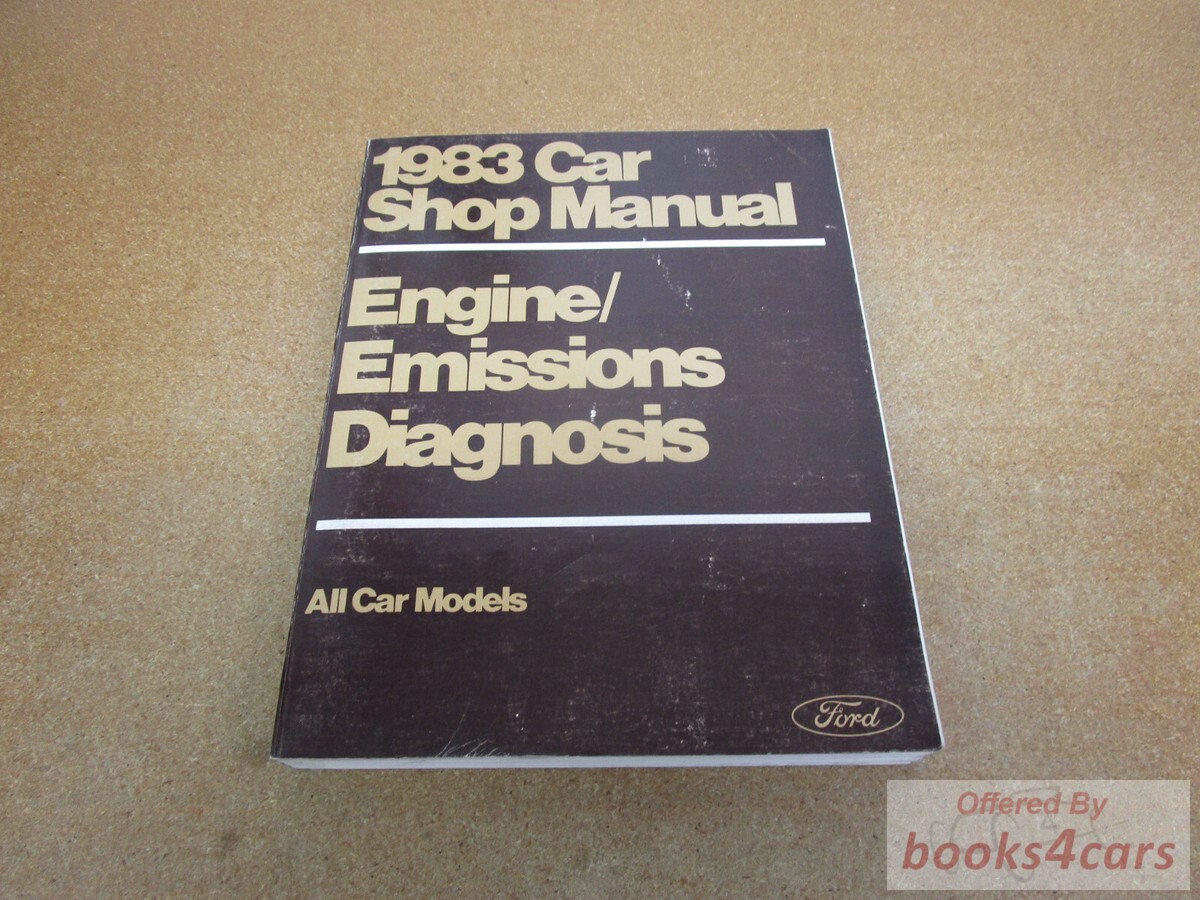 view cover of 1983 Ford Car Engine emissions diagnosis Shop manual for all models; volume HC