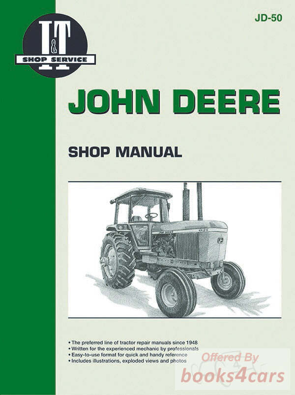 view cover of Series 4030, 4230, 4430, 4630 Tractor Shop Service Repair Manual, 112 pages by I&T for John Deere published in 1983