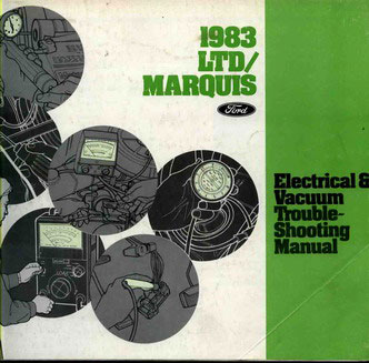 view cover of 1983 LTD & Marquis electrical and vacuum troubleshooting manual by Ford & Mercury
