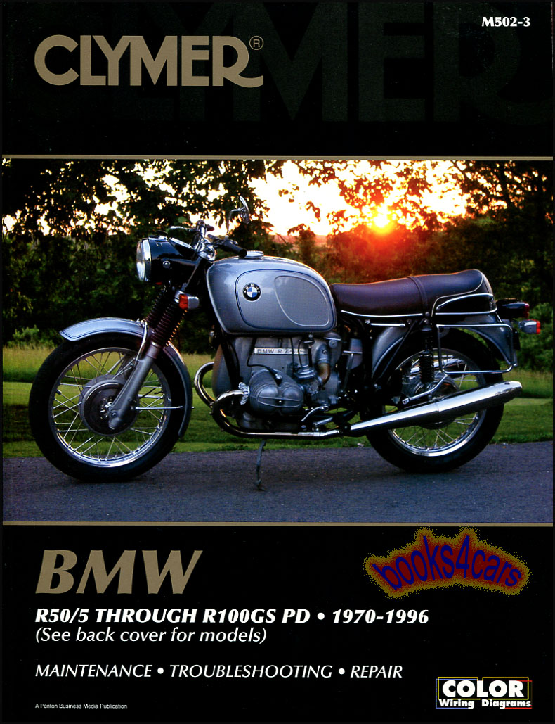 view cover of 1970-1996 BMW R Series Shop Service Repair Manual 776 pgs R50 R60 R65 R75 R80 R90 R100 & more 500-1000 by Clymer