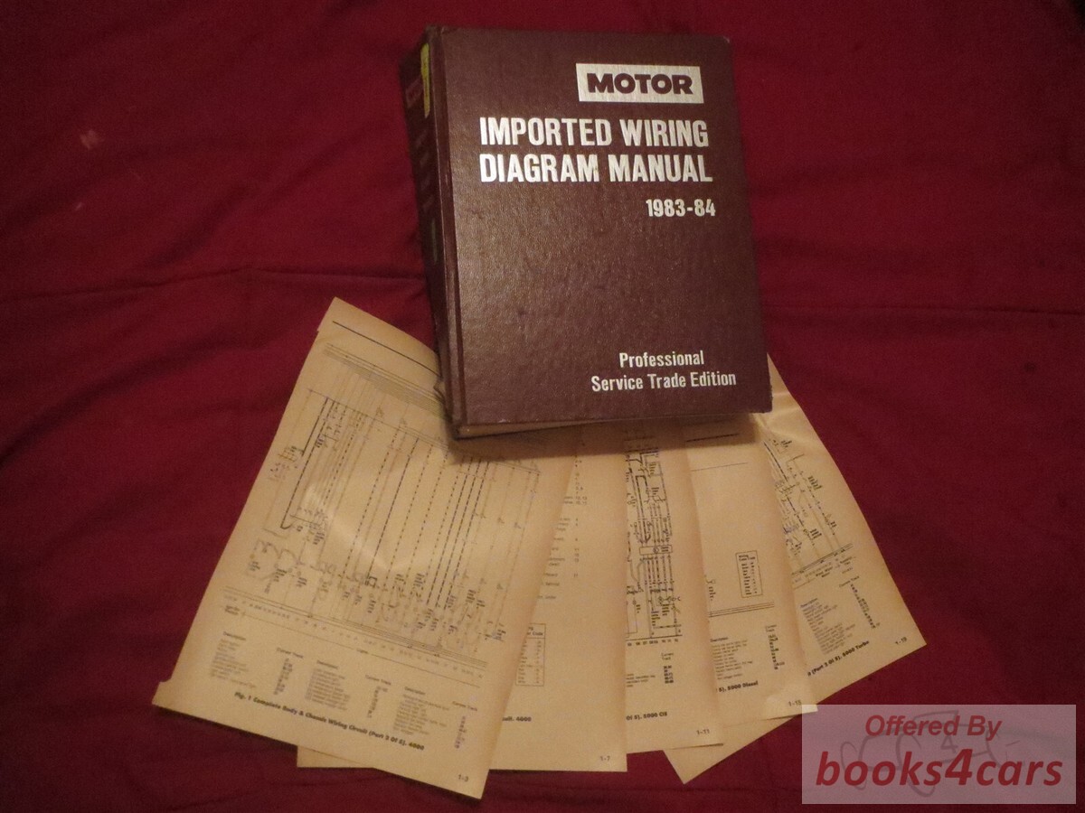 view cover of 1983-1984 Imported Wiring Diagram Manual by Motor Professional Service Trade Edition