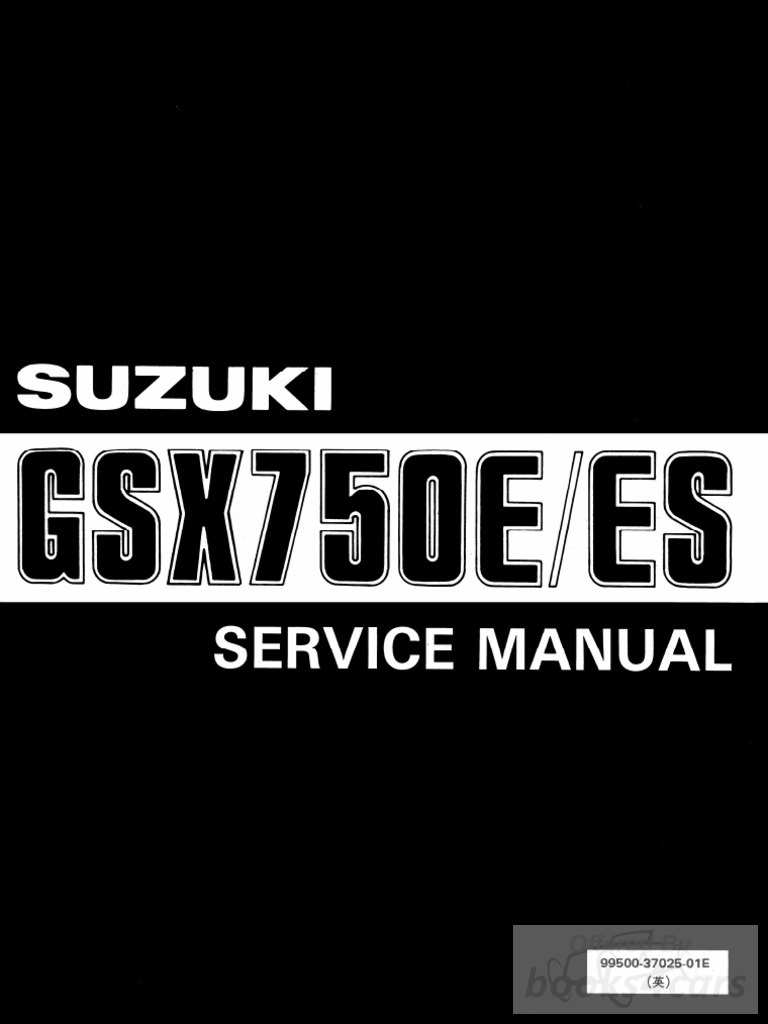 view cover of 1983 Suzuki GSX750E ES Shop Service Repair Manual - 352 pages