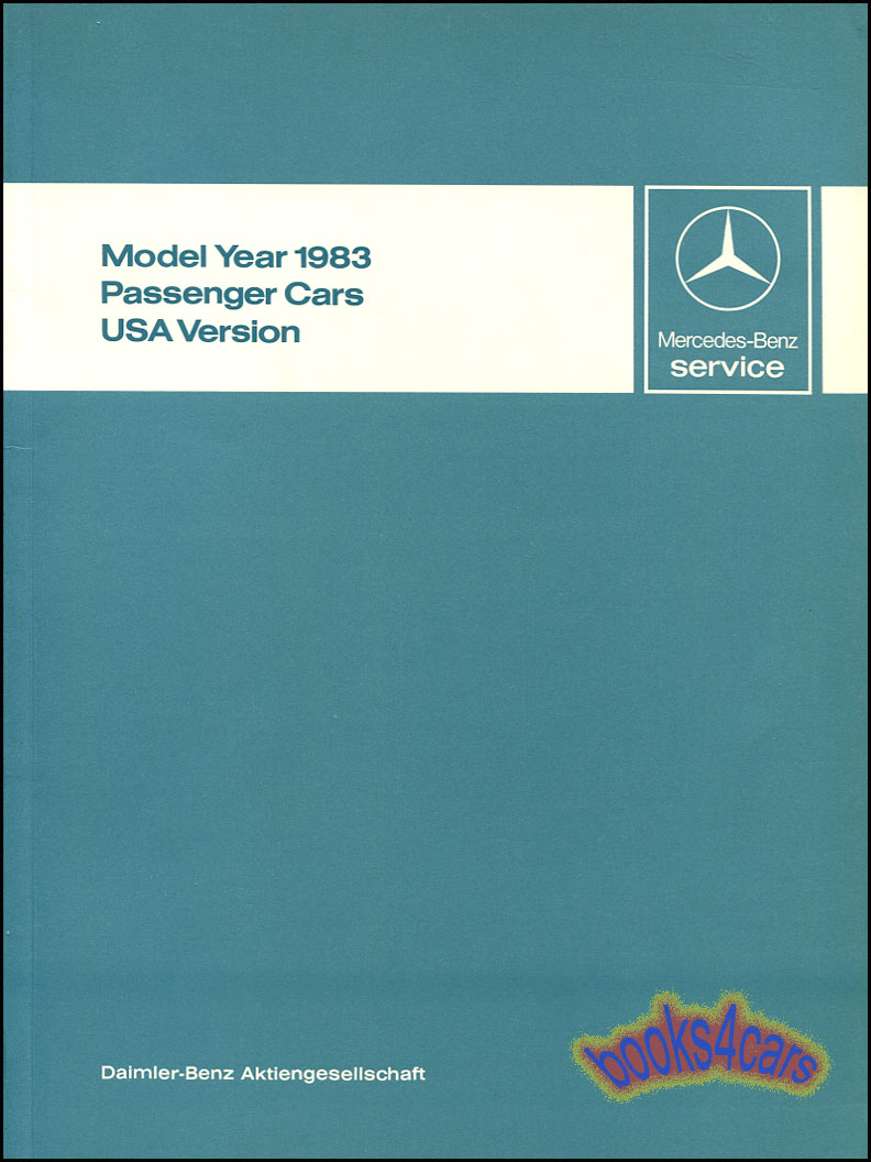 view cover of 1983 Technical Introduction Shop Service Repair Manual by Mercedes All Models