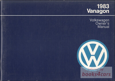 view cover of 1983 Volkswagen VW Vanagon Owners Manual