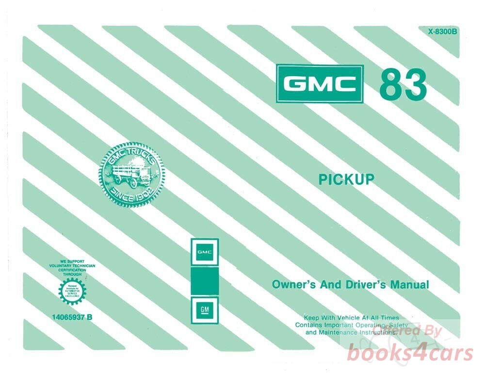 view cover of 1983 Pickup Owners Manual by GMC Truck
