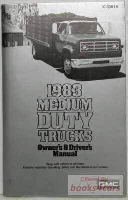 view cover of 1983 Medium Duty Truck Owners Manual by GMC Truck