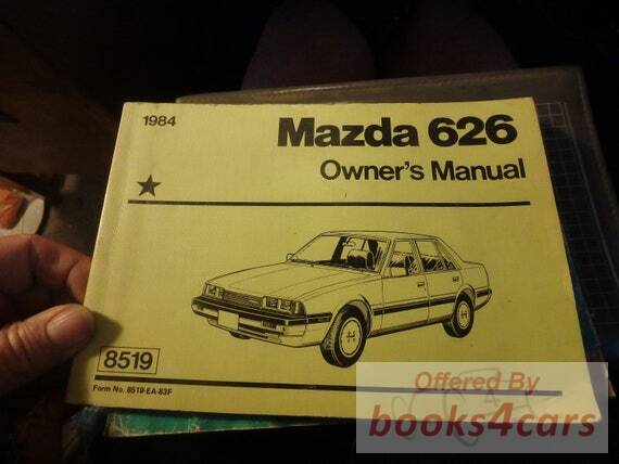 view cover of 1984 626 Owner's Manual by Mazda