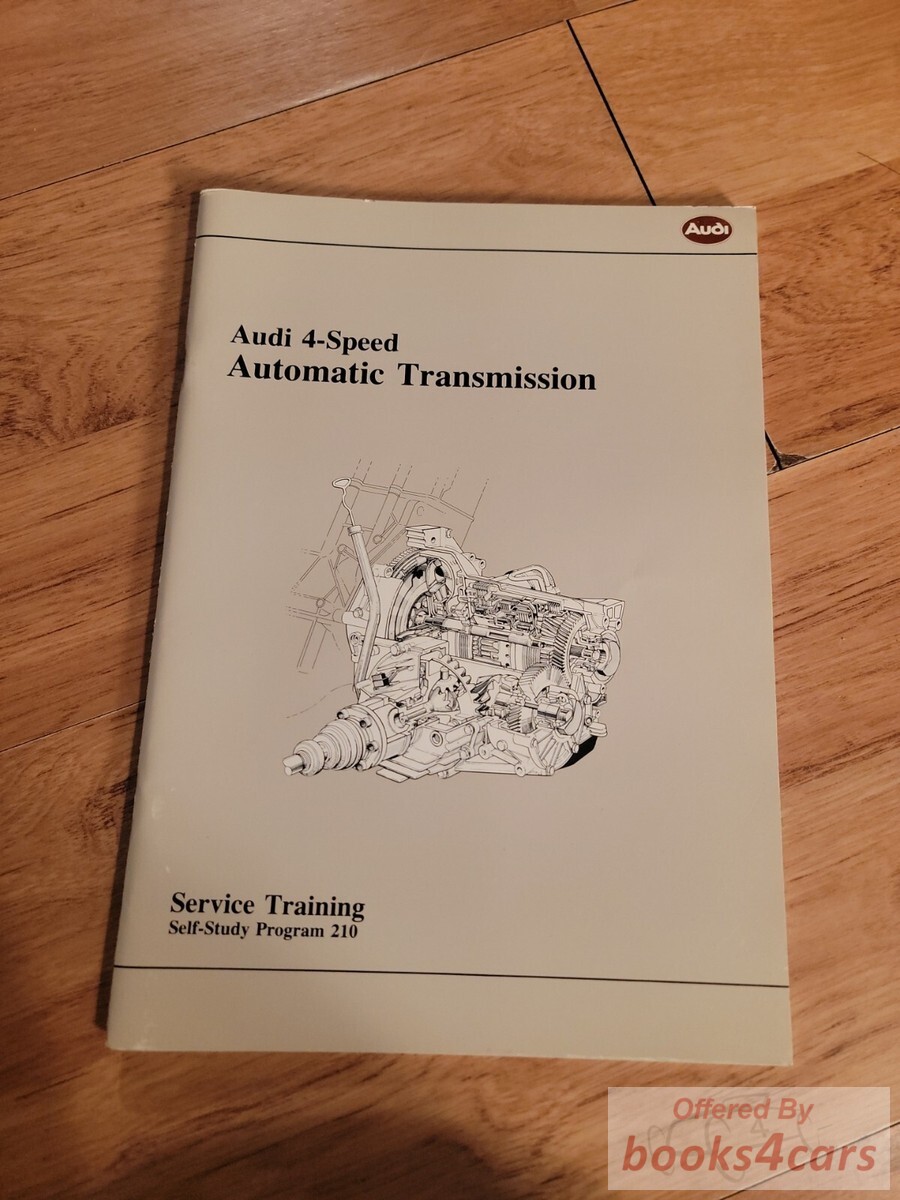 view cover of Audi 4 speed automatic transmission service training manual
