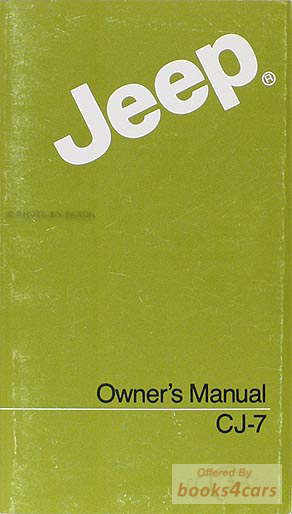 view cover of 1984 CJ7 Owners Manual by Jeep CJ Scrambler