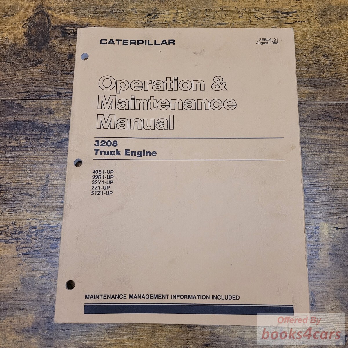 view cover of Caterpillar 3208 Truck Engine Operation & Maintenance Manual by Caterpillar