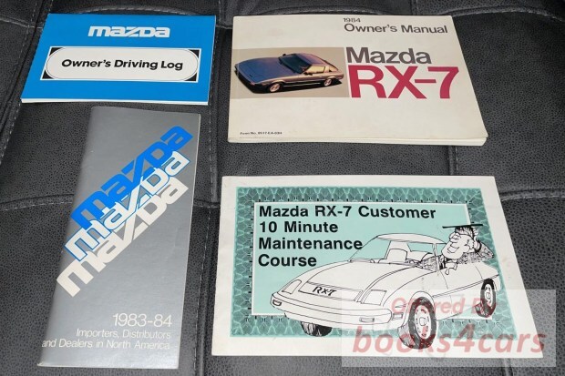 view cover of 1984 RX7 Owners Manual by Mazda for RX-7