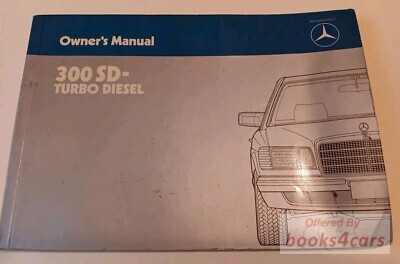view cover of 1984 300SD owners manual by Mercedes