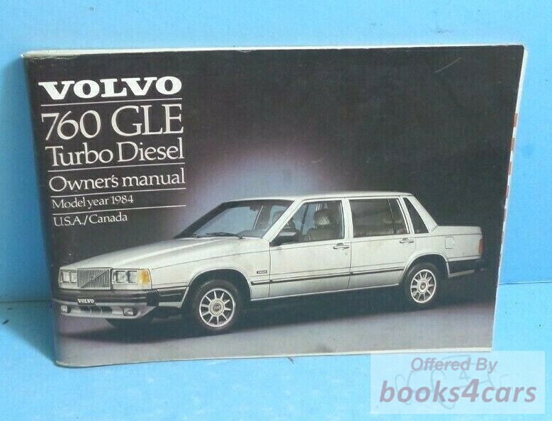 view cover of 1984 760 Turbo Diesel Owners Manual by Volvo
