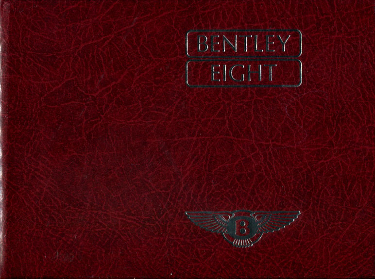 view cover of 1984 Bentley 8 Eight Owners Manual By Bentley for models after #SCBZS800XFCH12013