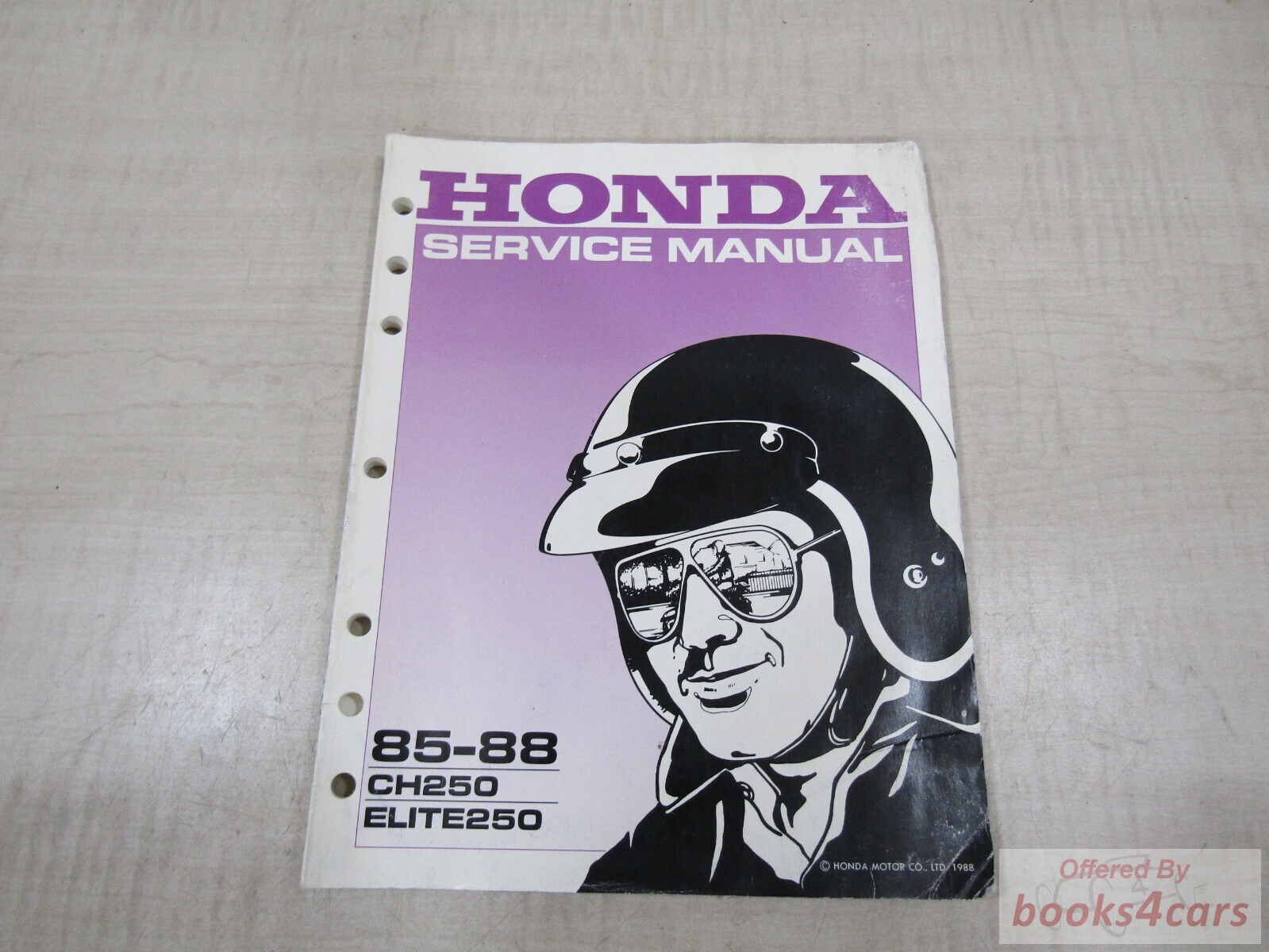 view cover of 1985-1988 CH250 ELITE250 Service Manual by Honda