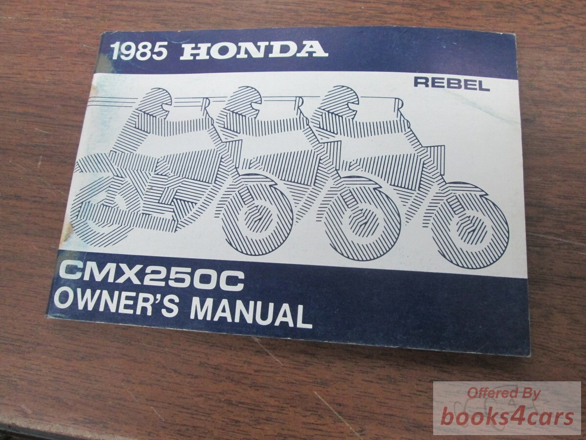 view cover of 1985 CMX250C Owners Manual by Honda.