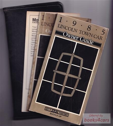 view cover of 1985 Town Car Owners Manual by Lincoln