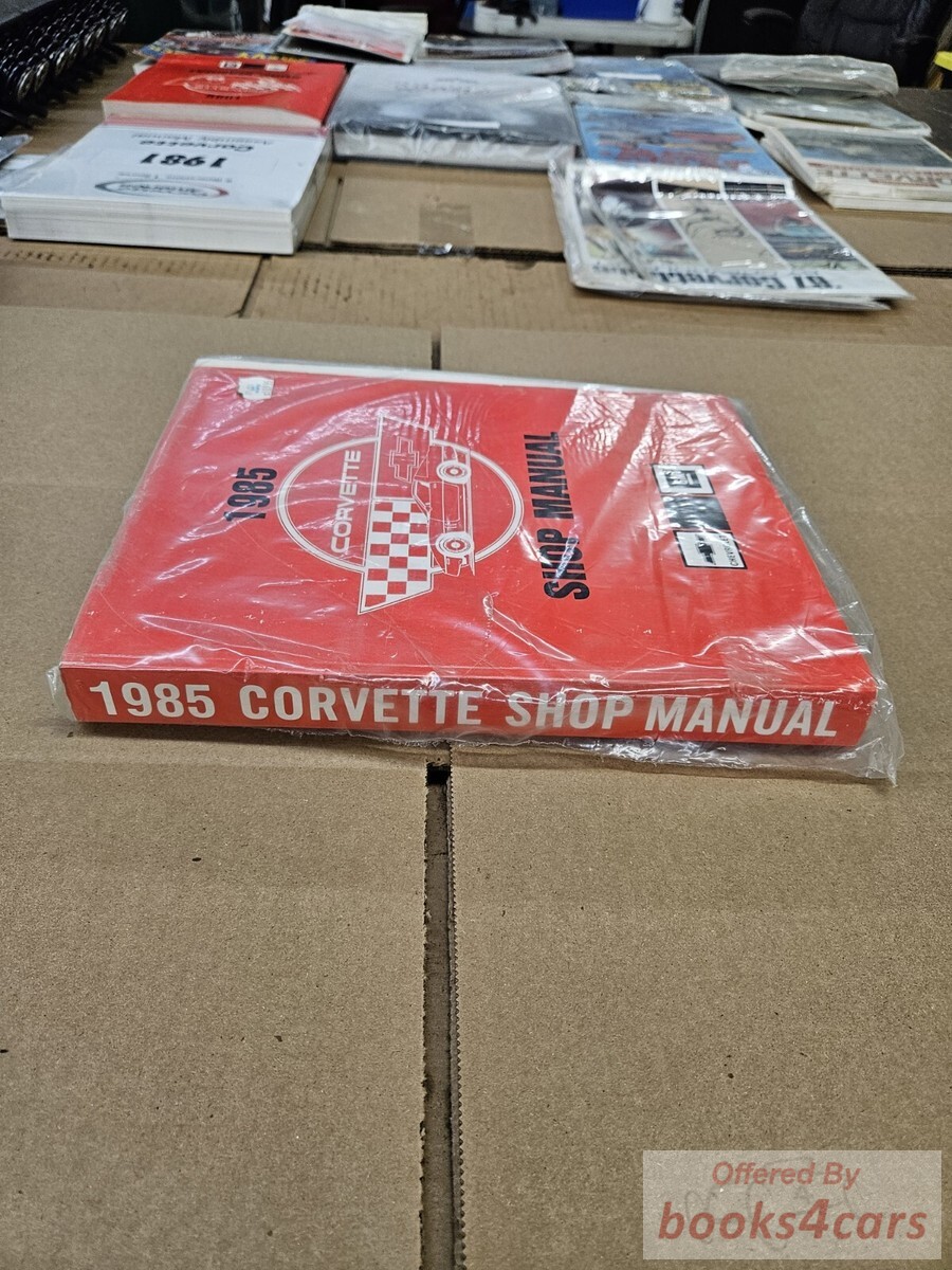 view cover of 1985 Corvette Shop Service Repair Manual by Chevrolet