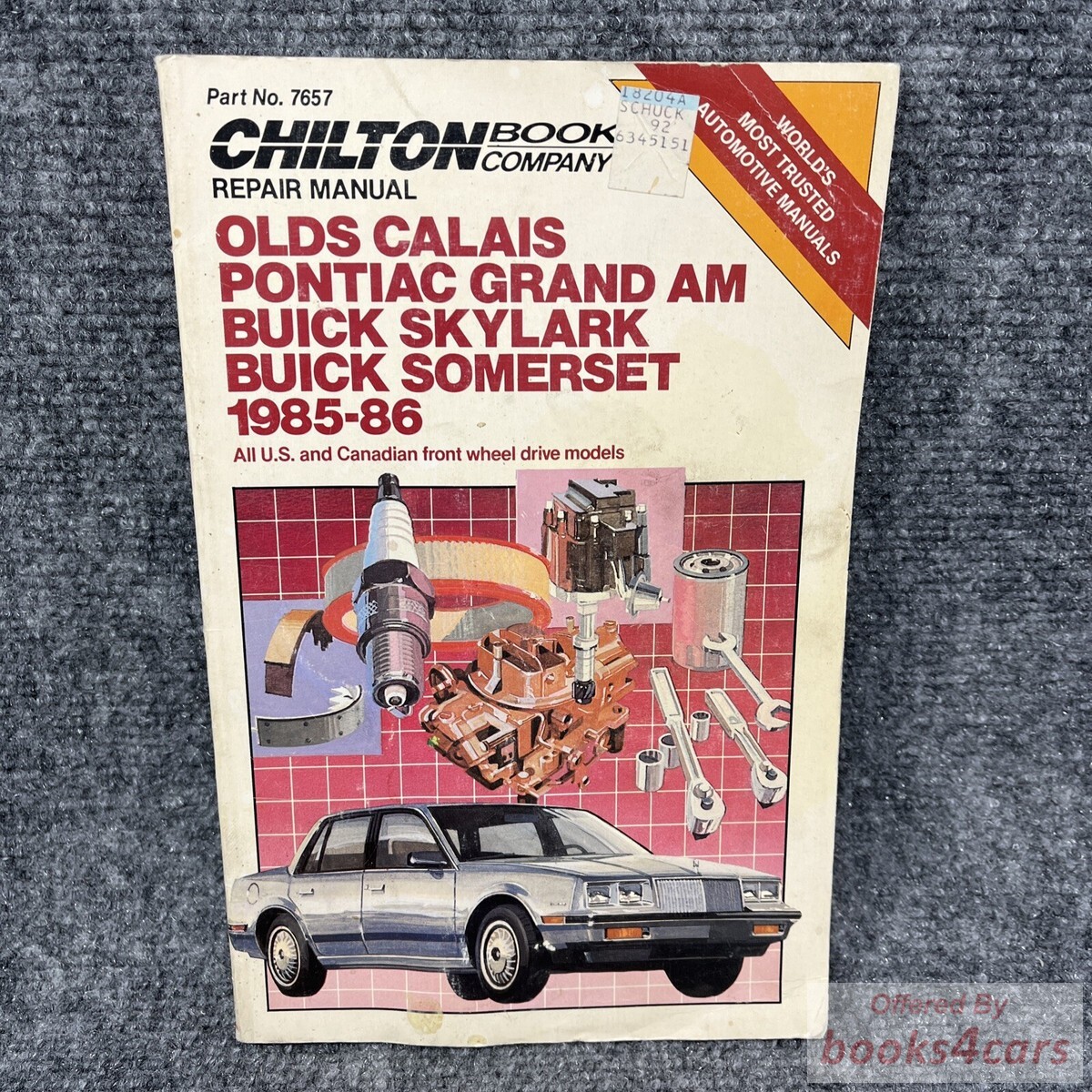 view cover of 1985-1986 N Chiltons Manual for Olds Calais, Pont Grand Am, Buick Skylark & Somerset