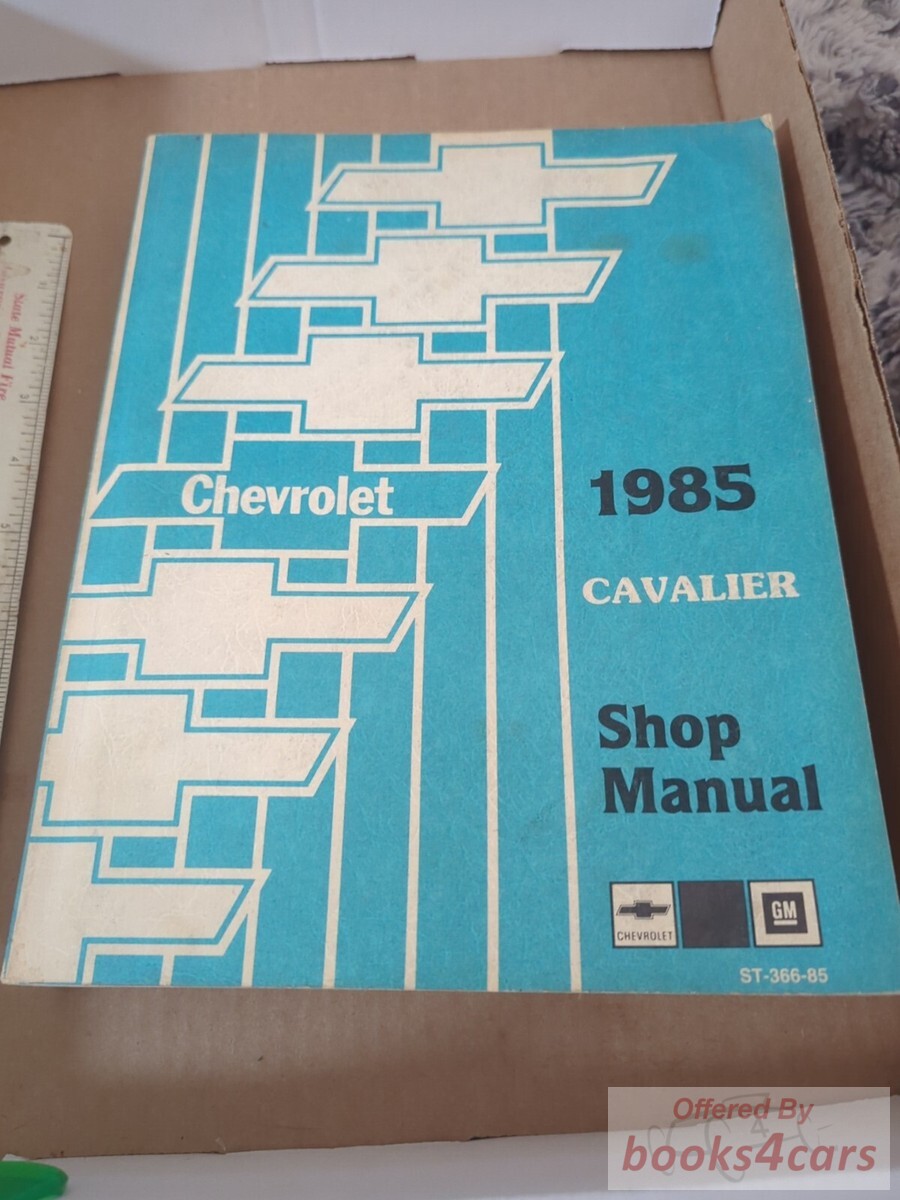 view cover of 1985 Cavalier Shop Service Repair Manual by Chevrolet