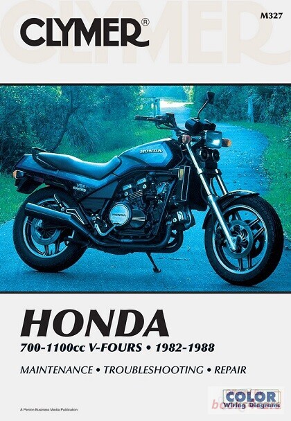 view cover of 1982-1988 700 1100cc V Fours Shop Service Repair Manual, 448 pages by Clymer for Honda