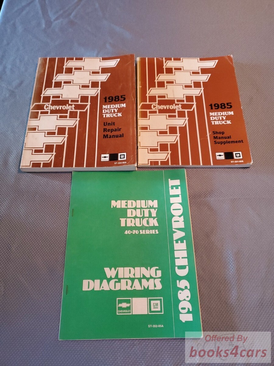 view cover of 1985 Medium Duty Truck Shop Service Repair Manual Supplement by Chevrolet & GMC