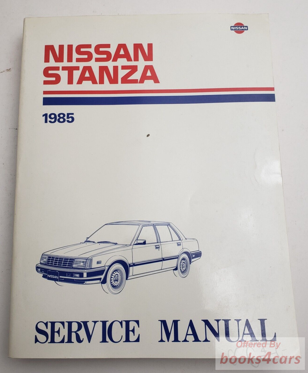 view cover of 1985 Stanza Service Manual by Nissan