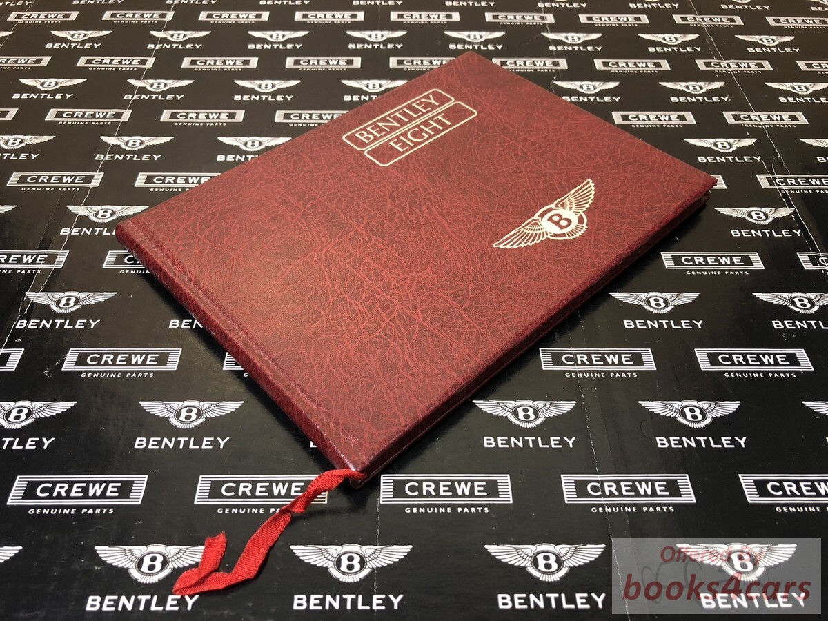 view cover of 1985-1986 Bentley 8 Eight Owners Manual By Bentley for models after #SCBZS8003GCH13876