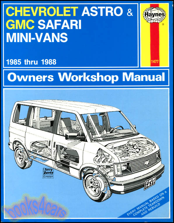 view cover of 1985-1988 Astro & Safari Van shop service Repair Manual by Haynes for Chevrolet & GMC