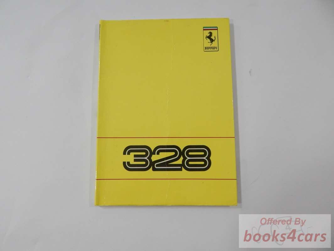 view cover of 328 Owners Manual by Ferrari