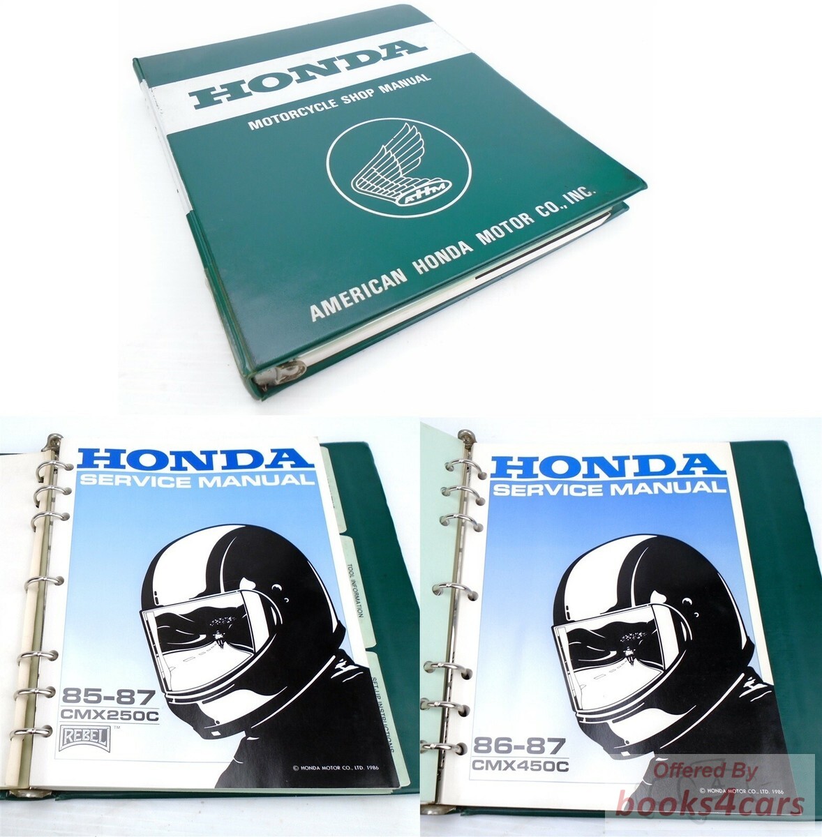 view cover of 1986-1987 CMX 450C Shop Service Repair Manual by Honda