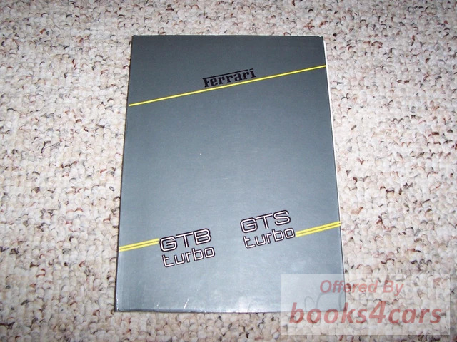 view cover of 1986-1987 Ferrari GTB GTS Turbo Owners Manual