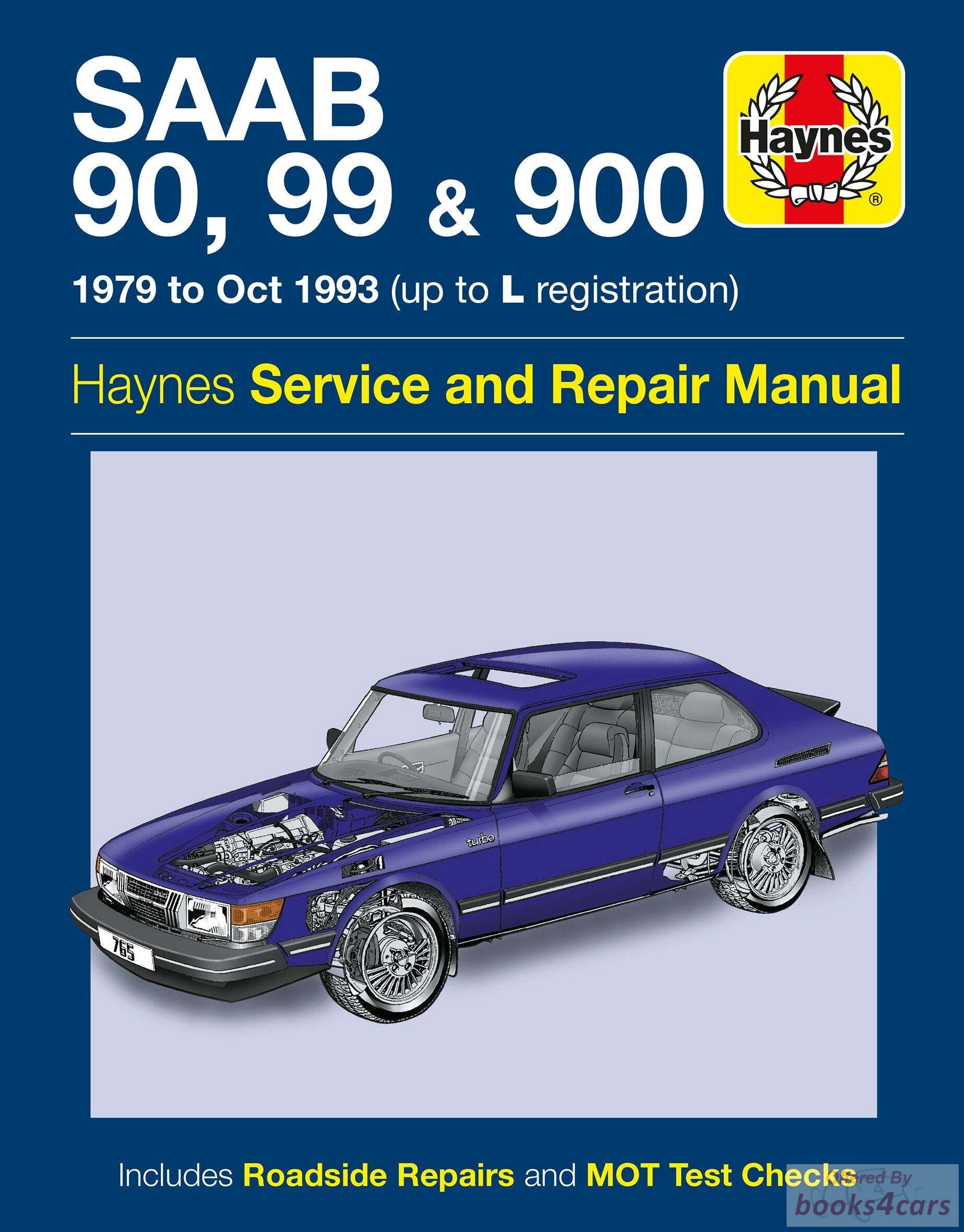 view cover of 1979-1993 Saab 90 99 900 shop service repair manual by Haynes