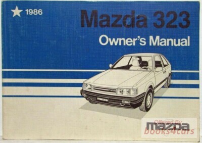 view cover of 1986 323 Owners Manual by Mazda