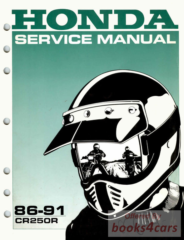 view cover of 1986 CR250R Service Manual by Honda