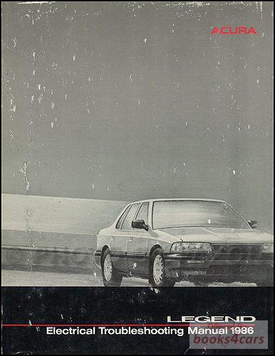 view cover of 1986 Legend Electrical Troubleshooting Manual by Acura