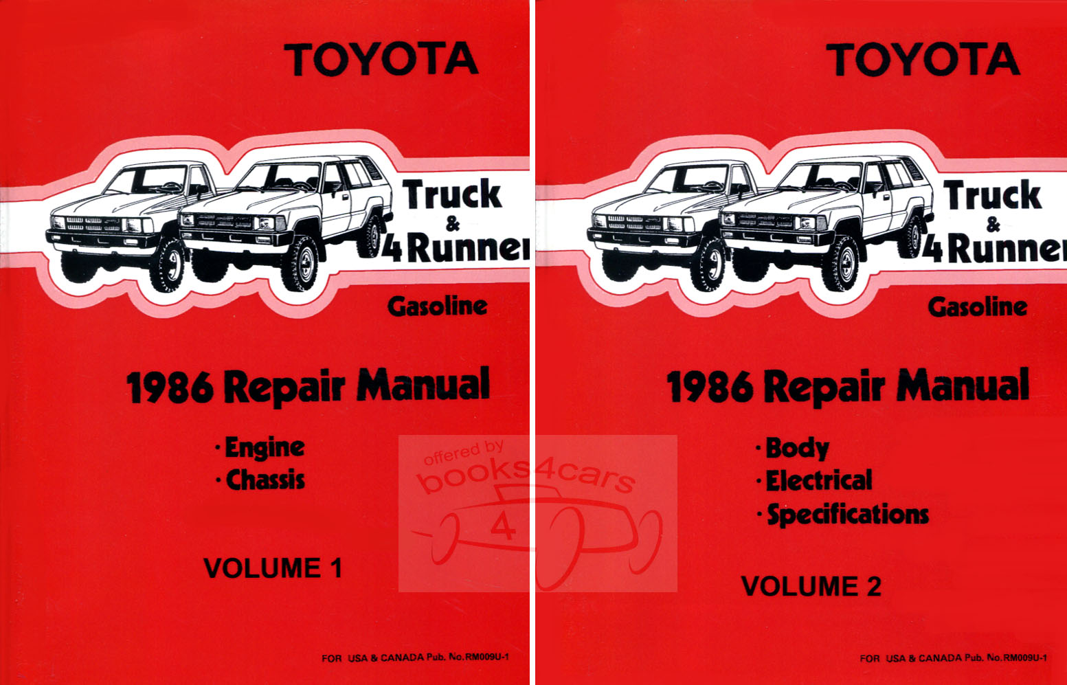 view cover of 1986 Truck & 4Runner Engine & Chassis & Body Shop Service Repair Manual by Toyota gasoline only