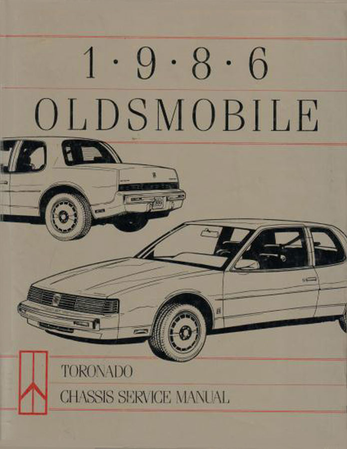 view cover of 1986 Toronado Shop Service Repair Manual by Oldsmobile