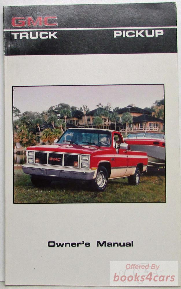 view cover of 1986 Pickup owners manual by GMC