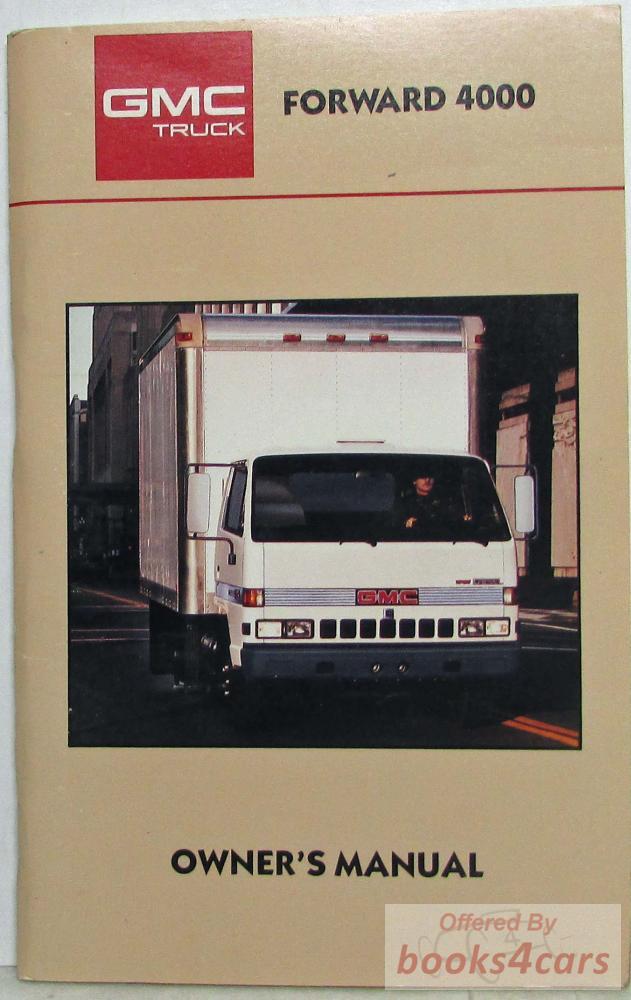 view cover of 1986 Forward 4000 owners manual by GMC