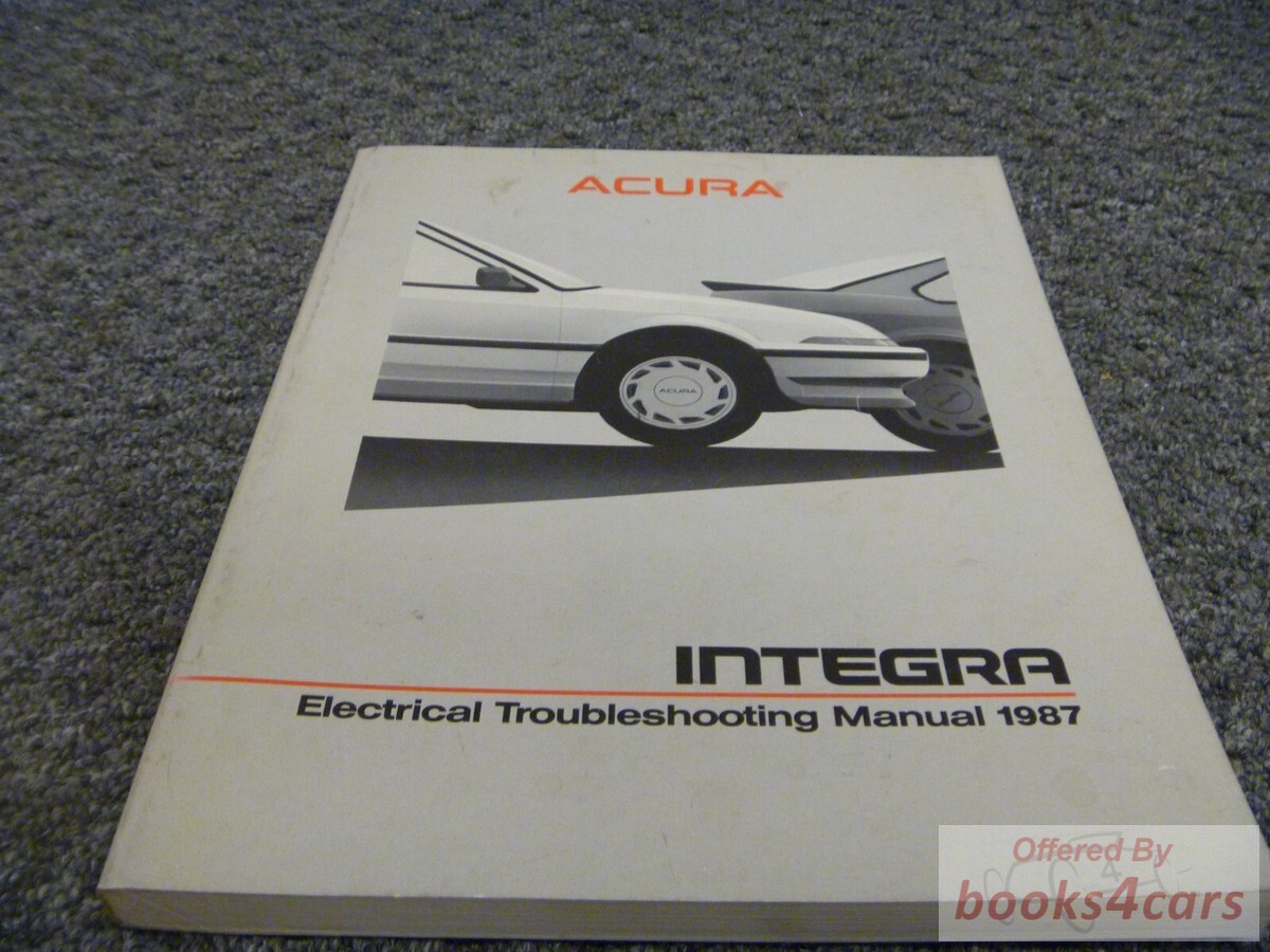 view cover of 1987 Integra Electrical Troubleshooting manual by Acura