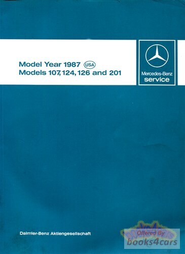 view cover of 1987 Technical Introduction Manual for All models 107 124 126 & 201 by Mercedes