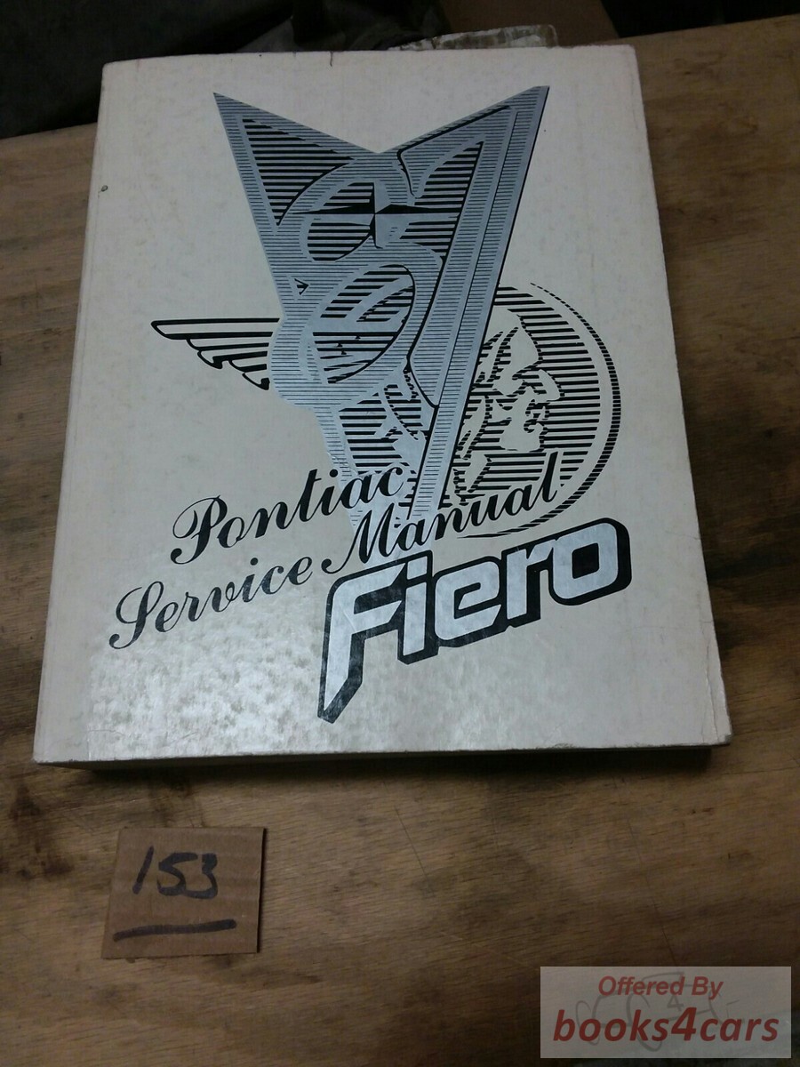 view cover of 1987 Fiero Shop Service Repair Manual by Pontiac
