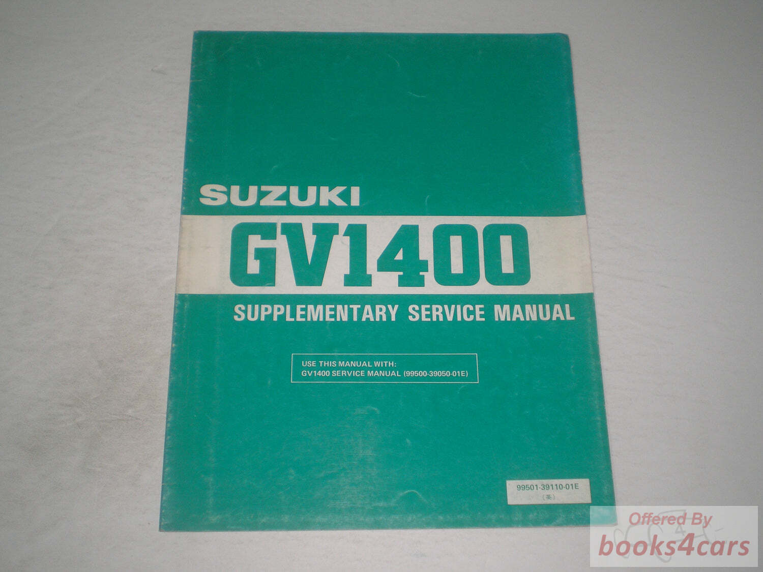 view cover of 1987 GV1400GCH GDH Shop Service Repair Manual Supplement by Suzuki for GV 1400 GCH GDH GCH GDH