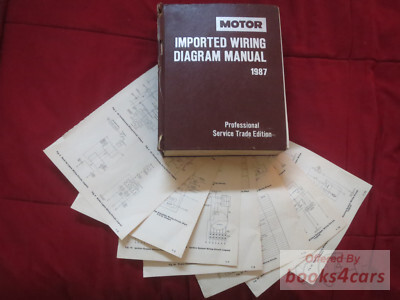 view cover of 1987 Imported Wiring Diagram Manual by Motor Professional Service Trade Edition