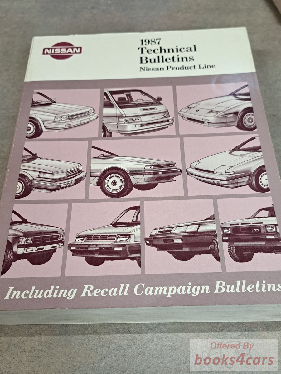 view cover of 1987 Technical Service Bulletins by Nissan