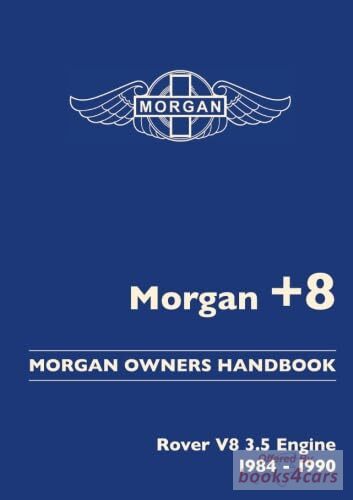 view cover of 1984-1990 +8 Owners Manual by Morgan with Rover 3.5 V8