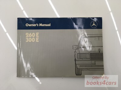 view cover of 1987 260E 300E owners manual by Mercedes for 300 & 260 E